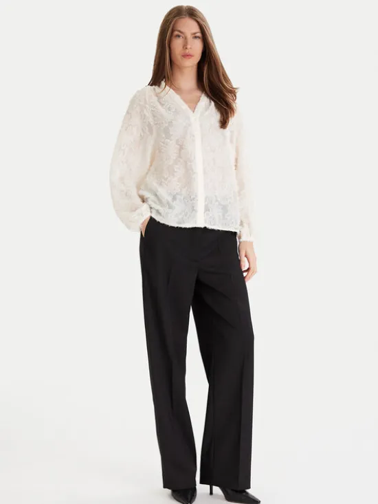 ONLY Bluzka Korsa 15360837 Beżowy Oversize