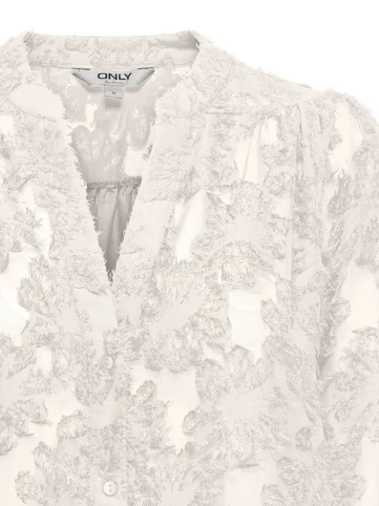 ONLY Bluzka Korsa 15360837 Beżowy Oversize