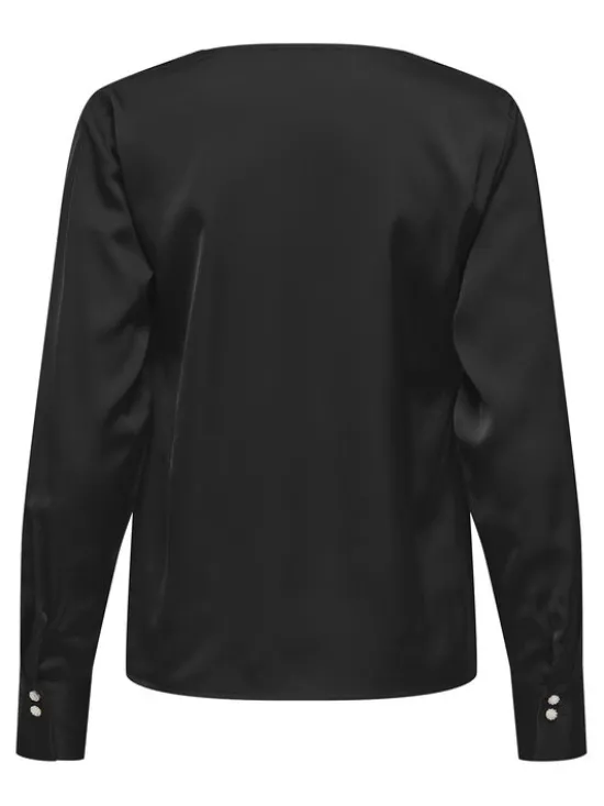 ONLY Bluzka Mika 15361191 Czarny Regular Fit