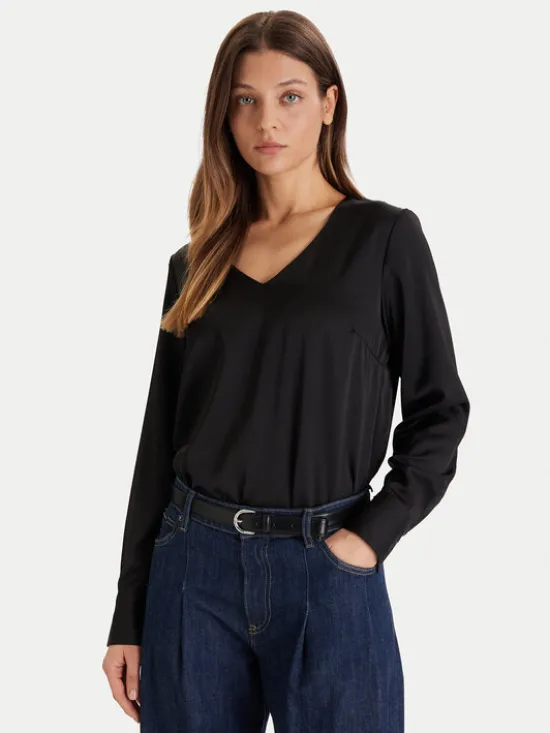 ONLY Bluzka Mika 15361191 Czarny Regular Fit