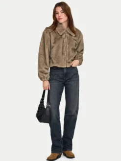 ONLY Futro Madelina 15373155 Beżowy Regular Fit