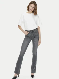 ONLY Jeansy Blush 15233721 Szary Flared Fit