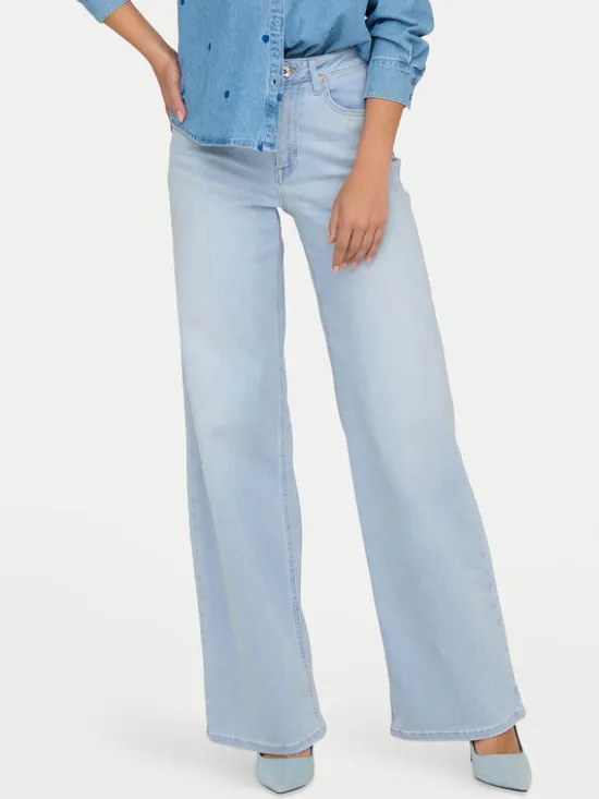 ONLY Jeansy Madison 15338289 Błękitny Wide Leg