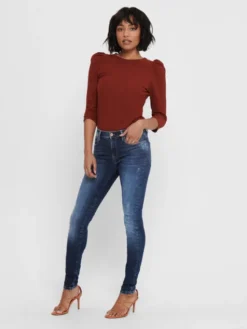 ONLY Jeansy Shape 15159137 Granatowy Skinny Fit