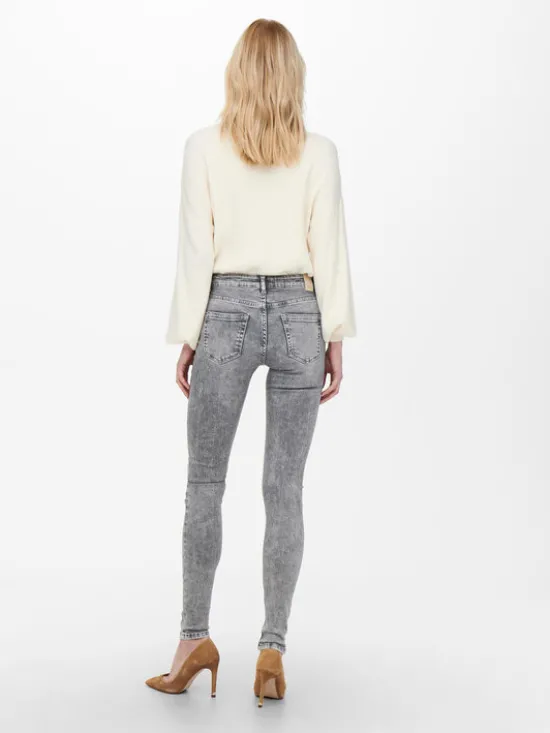 ONLY Jeansy 15245366 Szary Skinny Fit