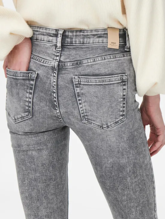ONLY Jeansy 15245366 Szary Skinny Fit