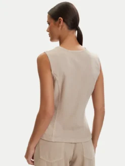 ONLY Kamizelka Everly 15364370 Beżowy Regular Fit