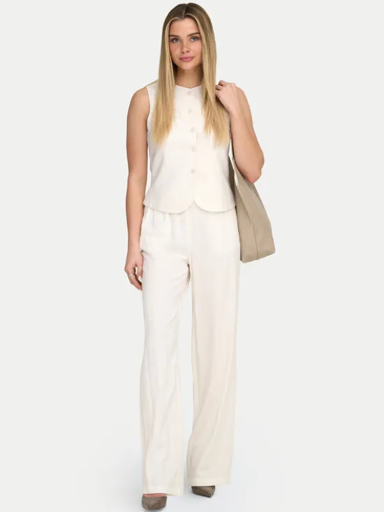 ONLY Kamizelka garniturowa Goa 15363724 Biały Regular Fit