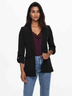 ONLY Marynarka Kayle 15218743 Czarny Regular Fit