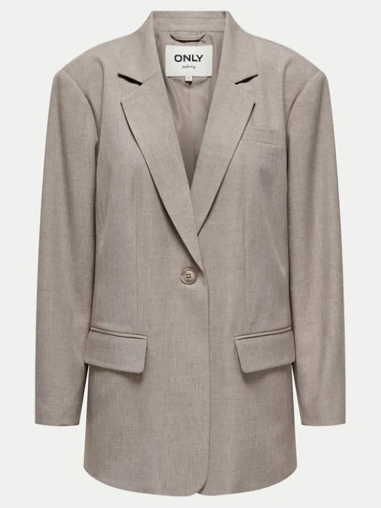 ONLY Marynarka Linda 15328158 Beżowy Oversize