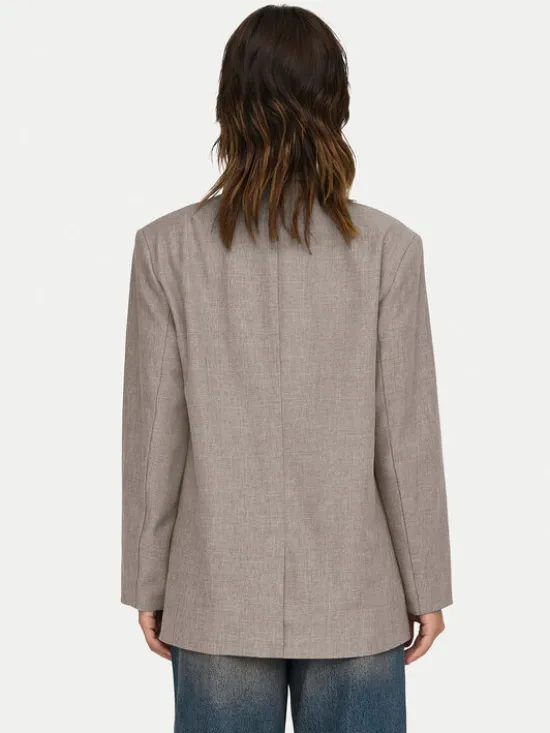 ONLY Marynarka Linda 15328158 Beżowy Oversize