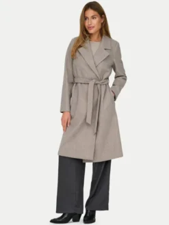 ONLY Płaszcz przejściowy Alvilda 15314362 Beżowy Regular Fit
