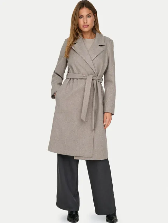 ONLY Płaszcz przejściowy Alvilda 15314362 Beżowy Regular Fit