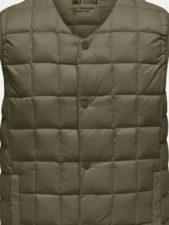 Only & Sons Kamizelka Gavin 22030622 Zielony Regular Fit