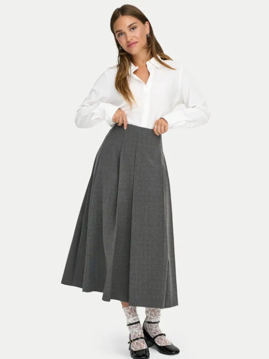 ONLY Spódnica maxi Lexie 15359282 Szary Regular Fit