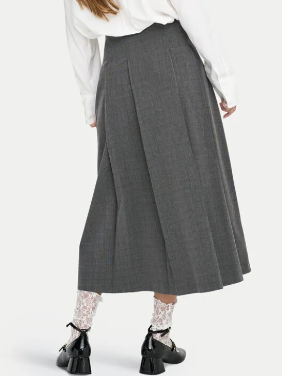 ONLY Spódnica maxi Lexie 15359282 Szary Regular Fit