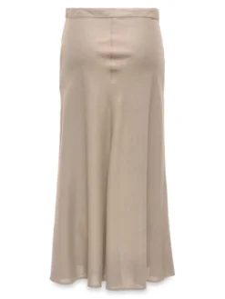 ONLY Spódnica midi Goa 15363690 Beżowy Regular Fit