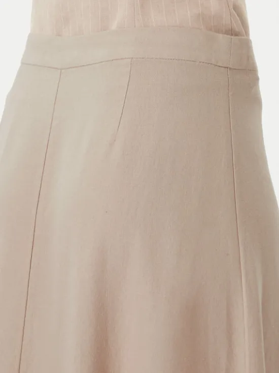 ONLY Spódnica midi Goa 15363690 Beżowy Regular Fit