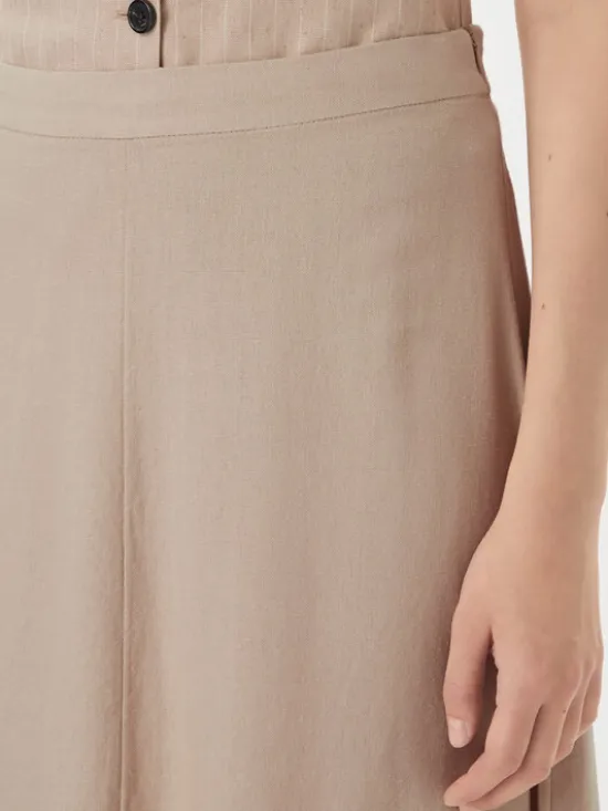 ONLY Spódnica midi Goa 15363690 Beżowy Regular Fit
