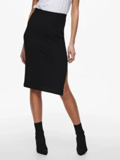 ONLY Spódnica ołówkowa 15233600 Czarny Slim Fit