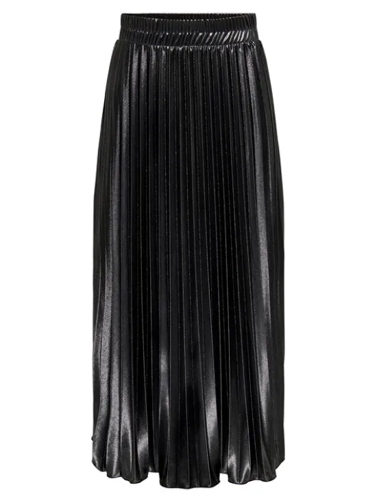 ONLY Spódnica plisowana Lyon 15330727 Czarny Regular Fit