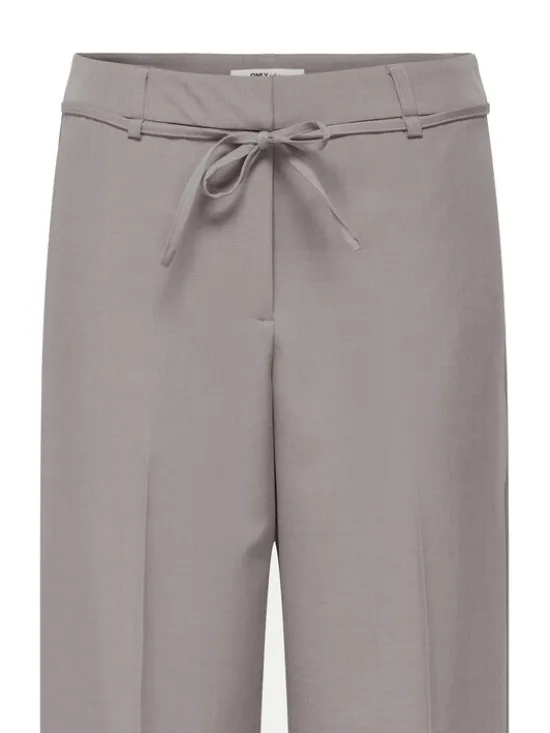 ONLY Spodnie materiałowe Marine 15338350 Szary Straight Fit