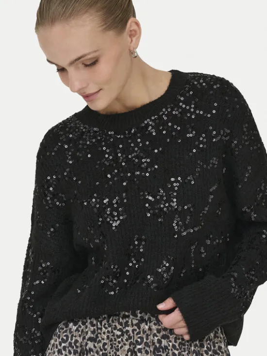 ONLY Sweter Alta 15353230 Czarny Regular Fit