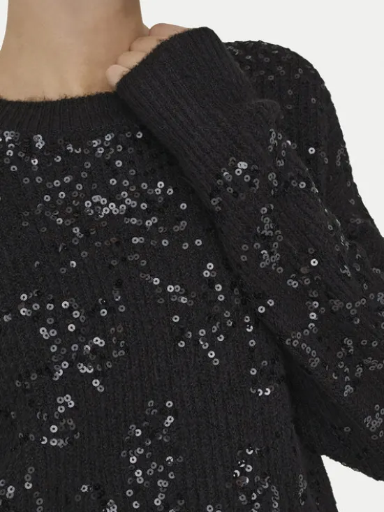 ONLY Sweter Alta 15353230 Czarny Regular Fit