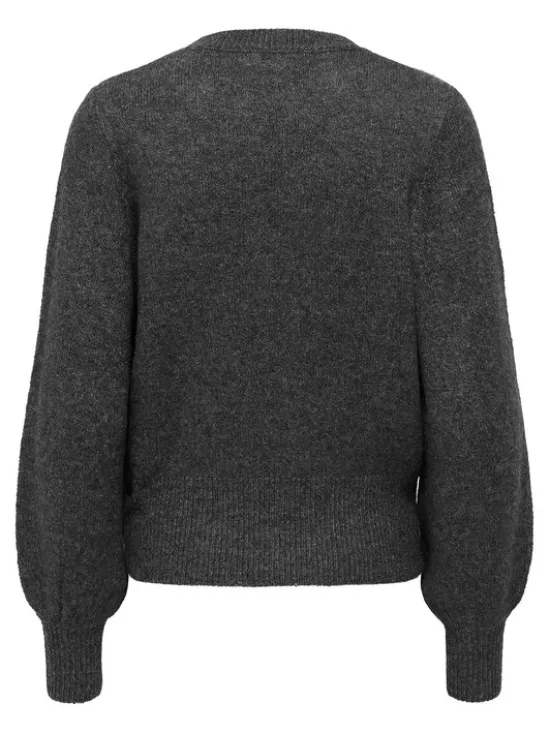 ONLY Sweter Elsa 15210667 Szary Regular Fit