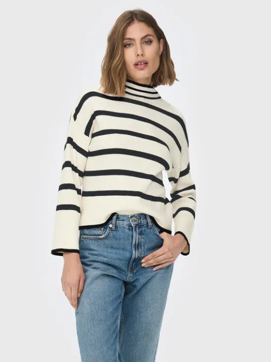 ONLY Sweter Fibi 15259096 Beżowy Regular Fit