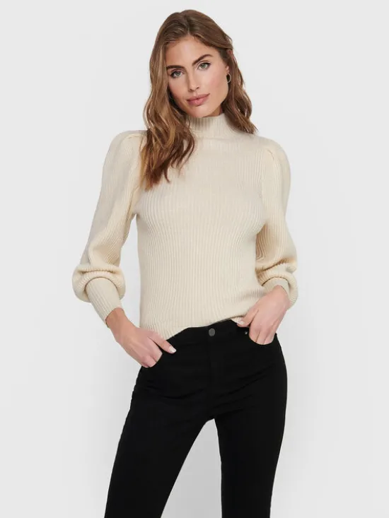 ONLY Sweter Katia 15232494 Beżowy Regular Fit