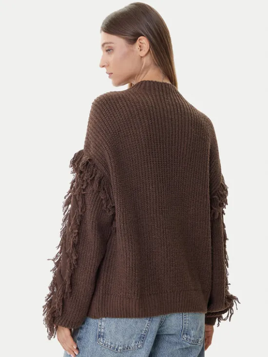 ONLY Sweter Molly 15363467 Brązowy Regular Fit