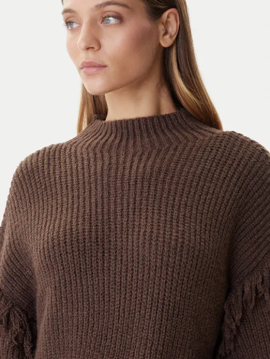 ONLY Sweter Molly 15363467 Brązowy Regular Fit