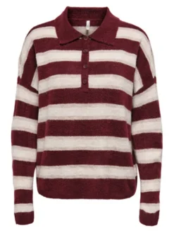 ONLY Sweter Talio 15358606 Bordowy Regular Fit