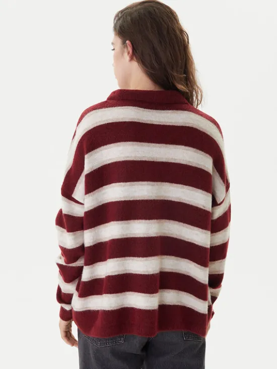 ONLY Sweter Talio 15358606 Bordowy Regular Fit