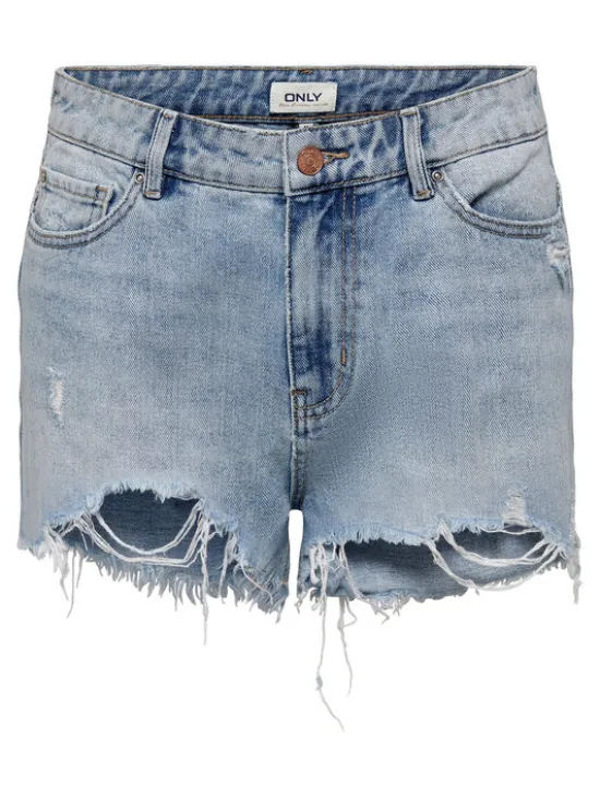 ONLY Szorty jeansowe Pacy 15256232 Niebieski Regular Fit