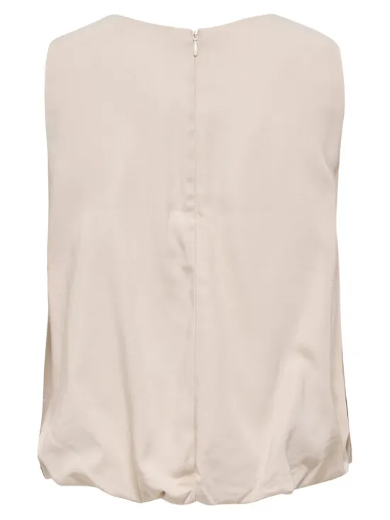 ONLY Top Aris 15364287 Beżowy Loose Fit