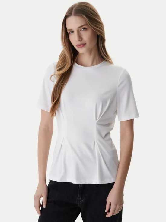 ONLY Top Elena 15368451 Biały Slim Fit