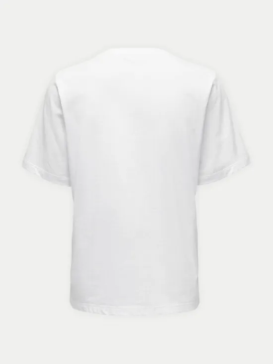 ONLY T-Shirt 15270390 Biały Regular Fit