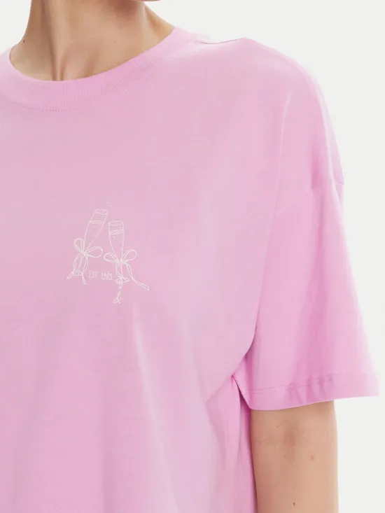 ONLY T-Shirt Vivvi 15346761 Różowy Regular Fit