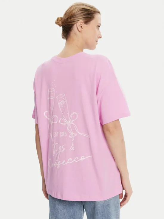 ONLY T-Shirt Vivvi 15346761 Różowy Regular Fit