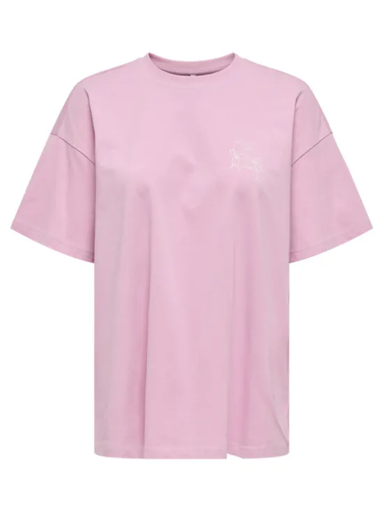 ONLY T-Shirt Vivvi 15346761 Różowy Regular Fit