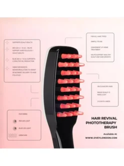 OVEY London SZCZOTKA DO FOTOTERAPII HAIR REVIVAL Masażer