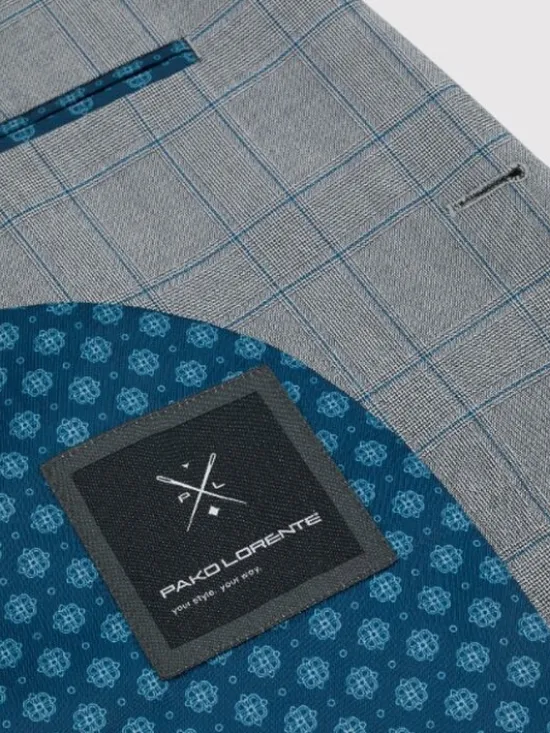 Pako Lorente Garnitur P23SF-4G-025 Szary Slim Fit