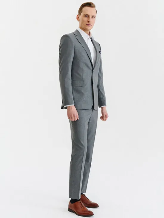 Pako Lorente Garnitur P23SF-4G-005 Szary Slim Fit