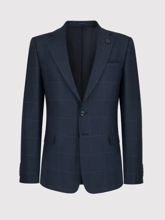 Pako Lorente Garnitur P22WF-4G-001 Granatowy Slim Fit