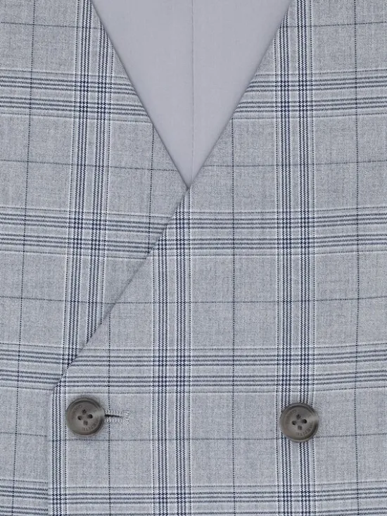 Pako Lorente Kamizelka garniturowa P25WF-8X-001 Szary Slim Fit