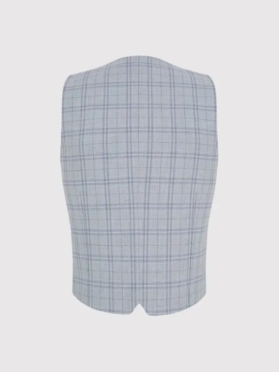 Pako Lorente Kamizelka garniturowa P25WF-8X-001 Szary Slim Fit