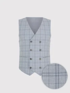 Pako Lorente Kamizelka garniturowa P25WF-8X-001 Szary Slim Fit