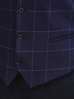Pako Lorente Kamizelka garniturowa P25SF-8X-003 Granatowy Slim Fit